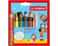 Produktbild: STABILO Buntstift STABILO woody 3 in 1 Buntstift - 10 mm - 6er Set