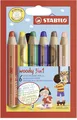 Produktbild: 6-er STABILO WOODY 3 in 1 Multitalent Farbstifte  Buntstift NEU