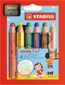 Produktbild: STABILO woody 3 in 1 - 6er Pack mit Spitzer