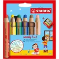 Produktbild: STABILO Buntstifte woody 3 in 1 - 6er Etui mit Spitzer Multitalentstifte Stifte