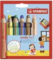 Produktbild: STABILO Woody Holzbleistifte 3in1 Anspitzer 6 Farben