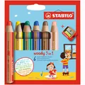 Produktbild: Stift STABILO Woody 6er Etui m. Spitz