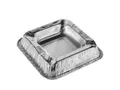 Produktbild: 50 Aschenbecher Alu eckig 1,9 cm x 12,5 cm x 12,5 cm Aluminium Ascher
