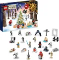 Produktbild: LEGO 75340 Star Wars Adventskalender 2022, 24 Weihnachtsspielzeuge, darunter Minifiguren Gonk Droid, R2-D2, Darth Vader und baubare Fahrzeuge