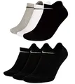 Produktbild: NIKE Socken 6 Paar Sneakersocken Füßlinge Socken SX7678 Weiß Grau Schwarz, Farbe:Schwarz/Mehrfarbig, Socken Neu:46-50