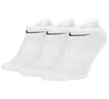 Produktbild: NIKE Socken 6 Paar Sneakersocken Füßlinge Socken SX7678 Weiß Grau Schwarz, Farbe:Weiss/Mehrfarbig, Socken Neu:46-50
