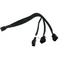 Produktbild: Phobya Y-Kabel 4Pin PWM auf 3x 4Pin PWM 30cm - Schwarz