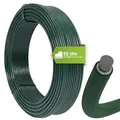 Produktbild: Fepro® Spanndraht 3,8 mm x 55 m, grün, verzinkt und kunststoffbeschichtet - witterungsbeständig, ideal für Maschendraht, Wildzaun, Garten oder basteln