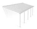 Produktbild: Canopia by Palram Terrassenüberdachung Alu Olympia 3X8.51 Polycarbonat Hohlkammerplatten Pergola 860 x 295 cm Weiss zur Überdachung ihrer Terrasse