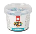 Produktbild: Rayher Hobby Dekoobjekt Glasstein-Mosaikmix, 1 x 1 cm, ca. 1500 Stück, Dose 1 kg, frostbeständig