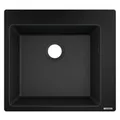 Produktbild: hansgrohe Küchen-/SilicaTec Granitspüle (Einbau Spülbecken 450mm für 600mm Unterschrank) graphitschwarz