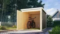 Produktbild: Karibu Fahrradbox Fahrradgarage mit Einschub und Halterung für bis zu 3 Fahrräder, in 2 Ausführungen, BxTxH: 162,5x216x167 cm