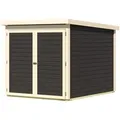 Produktbild: Karibu Fahrradgarage Terragrau 162,5 cm x 216,5 cm