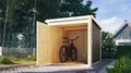 Produktbild: Karibu Gartenhaus Fahrradgarage terragrau 19mm Wandstärke