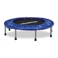 Produktbild: Relaxdays Trampolin faltbar, Indoor, Fitness H x B x T: 22 x 95 x 95 cm, Maximalbelastung 100 kg, blau-schwarz