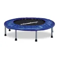 Produktbild: Relaxdays Trampolin faltbar, Indoor, Fitness H x B x T: 22 x 95 x 95 cm, Maximalbelastung 100 kg, blau-schwarz