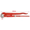 Produktbild: KS TOOLS 113.1000 45° gewinkelte Eckrohrzange, 1''