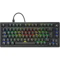 Produktbild: Sharkoon SKILLER SGK25 Gaming Tastatur - 75% Layout, Hot-Swap Huano Red Switches geschmiert, RGB-Beleuchtung, QWERTZ-Layout, schwarz