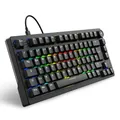 Produktbild: Sharkoon Skiller SGK25 RGB, Gaming Tastatur, 75% Layout, Hot Swap, Huano RED geschmierte Schalter, schwarz