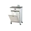 Produktbild: Kesper | Küchenwagen mit Mülltrennsystem | Faserplatte | Weiß | B 50 x H 79 x T