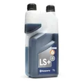 Produktbild: Husqvarna LS+ 2-Takt-Motoröl – raucharmer, halbsynthetischer 1-Liter-Kraftstoffgemischschmierstoff für Kettensägen, Trimmer, Freischneider und andere 2-Takt-Gartengeräte
