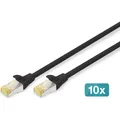 Produktbild: Digitus Netzwerkkabel (S/FTP, CAT6a, 0.50 m) (DK-1644-A-005-BL-10)