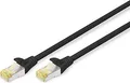 Produktbild: DIGITUS CAT 6A S/FTP Patchkabel, 10 Stück, 0,5m, schwarz
