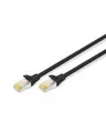 Produktbild: DIGITUS CAT 6A S-FTP Patchkabel Cu LSZH AWG 27/7 Länge 0,5m 10 Stück Farbe Schwarz Netzwerk 6a SFTP 0,5 m low-smoke zero-halogen (DK-1644-A-005-BL-10)