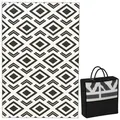 Produktbild: Outsunny Outdoor-Teppich, Schwarz, Kunststoff, 274x182 cm, Teppiche & Böden, Teppiche, Outdoorteppiche