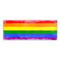 Produktbild: Pride-Flagge Rainbow Metallschild L in 10,5x28cm