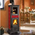 Produktbild: La Nordica Extraflame Holzofen Gemma Bordeaux Majolika-Ofen 7,2 kW 206 m³