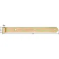 Produktbild: GAH Ladenband Länge 400 x 10 x 30 mm Stärke 3 mm Stahl galvanisch gelb verzinkt Ø 10 mm abgerundet (313692)