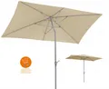 Produktbild: Schneider Stahl Balkon Kurbelschirm Porto 300x200cm Knicker Stock 38mm PES natur