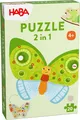 Produktbild: Haba Puzzle Tiere 2-in-1 Schmetterling Karton bunt für Kinder