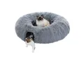 Produktbild: Purpurra Agility-Tunnel Plüsch Tunnel Donut für Indoor Katzen, 108 x 87 x 25 cm