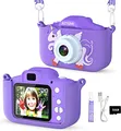 Produktbild: Kinder Kamera, 2.0”Display Digitalkamera ，Geschenke für 3 4 5 6 8 7 9 10 11 12Jahre Jungen und mädchen, 1080P HD Anti-Drop Fotoapparat Kinder für Geburtstagsgeschenk Weihnachten Spielzeug