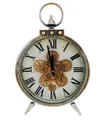 Produktbild: Standuhr Antik mit sichtbar beweglichen Zahnrädern 48cm Uhr Metall Vintage Style