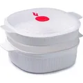 Produktbild: Snips 000851 Mikrowellengeschirr - Rot/Transparent/Weiß