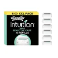 Produktbild: Wilkinson Sword Intuition 2-in-1 Sensitive Care Rasierklingen, Damenrasur, Hauch von Aloe vera, Rasierer für die alltägliche Rasur, 6 Stück