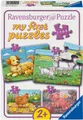 Produktbild: Ravensburger Puzzle my first puzzles, Kleine Bauernhoftiere, 20 Puzzleteile, Made in Europe
