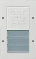 Produktbild: Gira 126766 Türstation AP 3fach, Türkommunikations-Systeme, Reinweiß