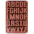 Produktbild: Buchstaben ABC groß - Extra Stabil - Silikonform Schokoladenform Backform