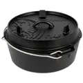 Produktbild: Petromax Dutch Oven 2-tlg. FT4.5-T Gusseisen Schwarz S (Small)
