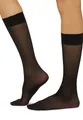 Produktbild: Wolford Damen Matt Fein Kniestrümpfe Satin Touch 20 Knee - Highs 31206, 20 DEN, Gr. Medium, Schwarz (Black 7005)