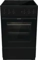Produktbild: Gorenje GEC5A20BG Elektroherd mit Glaskeramikkochfeld, Standgerät, 74 Liter Backofen mit AquaClean, schwarz