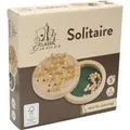 Produktbild: Classic Games Solitaire Holz 12 cm, Geschicklichkeitsspiel, für 1 Spieler, ca. 1