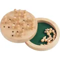 Produktbild: Classic Games Solitaire Holz 12 cm, Geschicklichkeitsspiel, für 1 Spieler, ca. 1