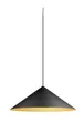 Produktbild: SLV MAGICO 55 SCHWARZ-GOLD |Pendelleuchte, Hängelampe aus Metall, Innenbeleuchtung, Deckenleuchte, Esszimmerleuchte, Wohnzimmerleuchte | Konisch, E27, 10W, Schwarz GOLD Matt, Ø 55 cm