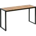 Produktbild: Dehner Balkontisch Chicago Wood, ca. 133 x 74.5 x 42 cm, FSC®-es Akazienholz / Metall, braun / schwarz - Schwarz/Braun
