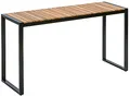 Produktbild: Dehner Balkontisch Chicago Wood, ca. 133 x 74.5 x 42 cm, FSC®-zertifiziertes Akazienholz/Metall, braun/schwarz